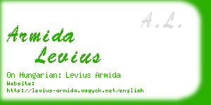armida levius business card